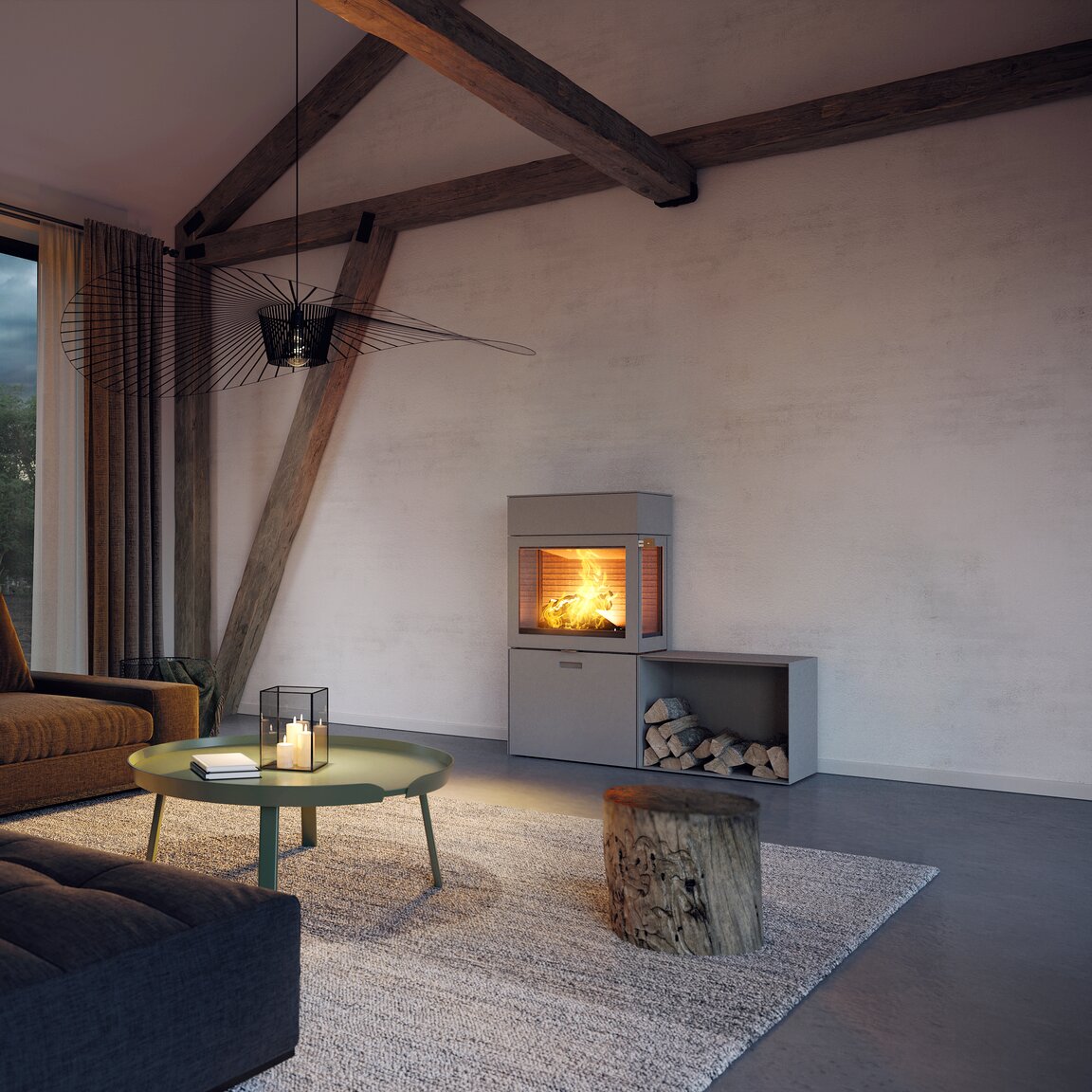 Holz-Kaminofen MAX 600 - charakterstarker Auftritt | Attika